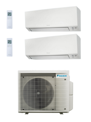 CLIMATIZZATORE CONDIZIONATORE DAIKIN BLUEVOLUTION DUAL SPLIT PERFERA ALL SEASONS FTXM25A+FTXM25A/2MXM40A-9 R32 – 9000+9000 BTU - WI-FI INCLUSO