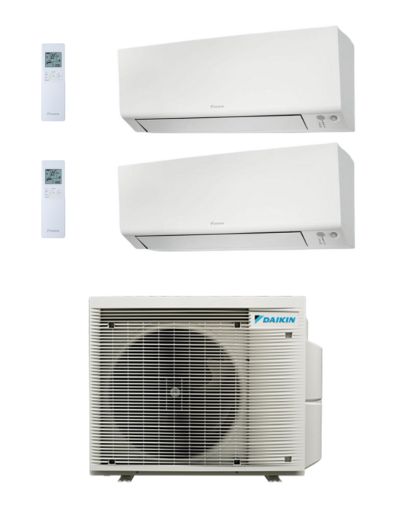 CLIMATIZZATORE CONDIZIONATORE DAIKIN BLUEVOLUTION DUAL SPLIT PERFERA ALL SEASONS FTXM20A+FTXM35A/2MXM40A-9 R32 – 7000+12000 BTU - WI-FI INCLUSO