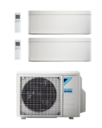 CLIMATIZZATORE CONDIZIONATORE DAIKIN BLUEVOLUTION DUAL SPLIT STYLISH FTXA25+FTXA42/2MXM50A-9 R32 – 9000+16000 BTU - WI-FI INCLUSO - in diversi colori