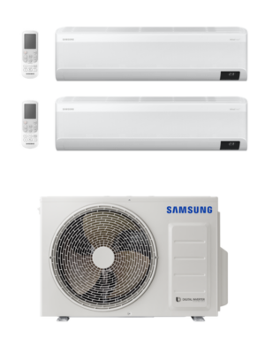 CLIMATIZZATORE CONDIZIONATORE DUAL SPLIT SAMSUNG WINDFREE AVANT AR09TXEAAWKNEU+AR12TXEAAWKNEU/ AJ040TXJ2KG7R32 9000+12000  BTU - WIFI INCLUSO